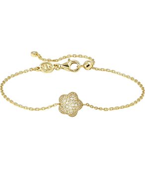 Bransoletka Nomination  LifePoetry z kwiatem w kształcie kopuły  z białymi cyrkoniami sześciennymi gold.jpg